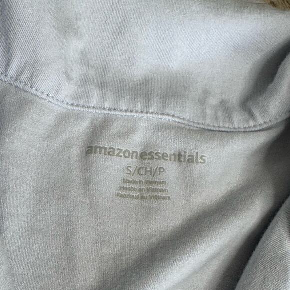 AMAZON ESSENTIALS Women’s Light Blue Pajama Pant Set Long Sleeve Button Front - Picture 2 of 12